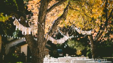 décoration de jardin de maison pour un mariage