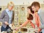 woman talking to salesperson at jeweler