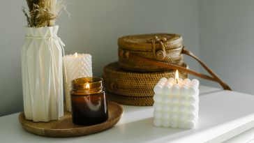 décoration table avec bougie