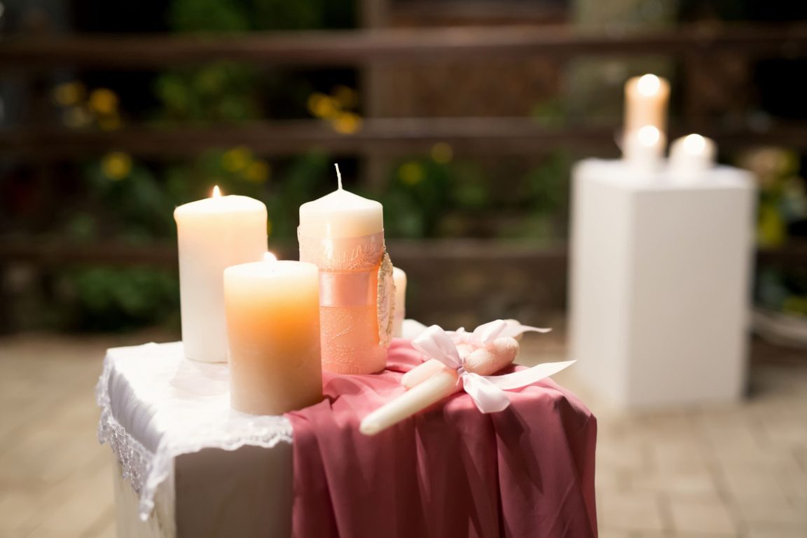 une ambiance avec des bougies
