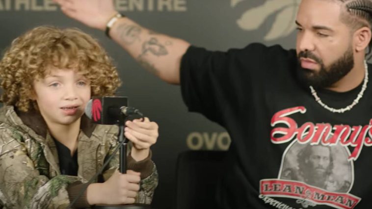 drake et son fils adonis dans son clip my man freestyle