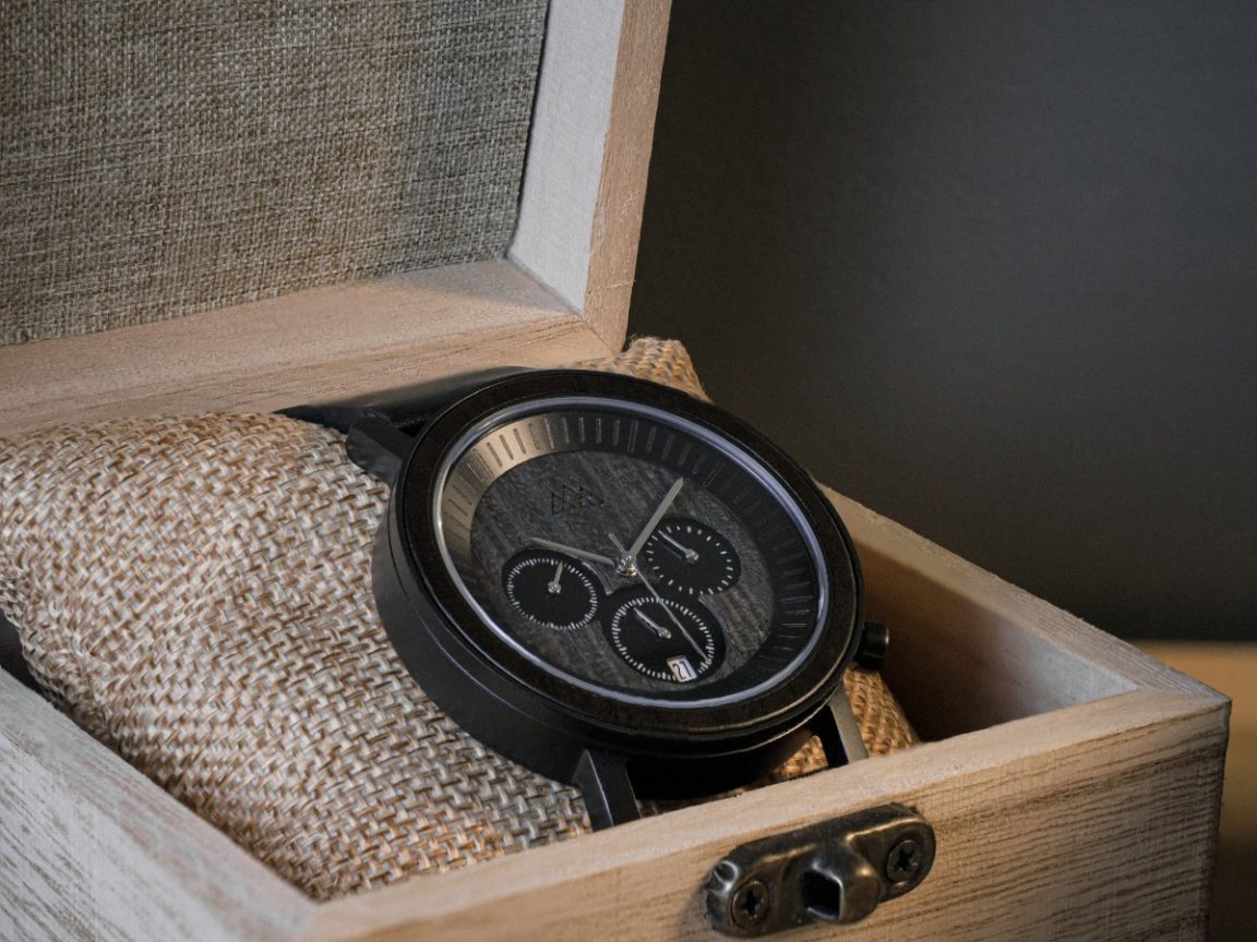 montre en bois