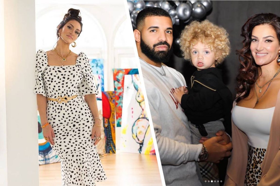 sophie brussaux, drake et leur fils