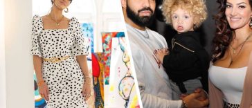 sophie brussaux, drake et leur fils