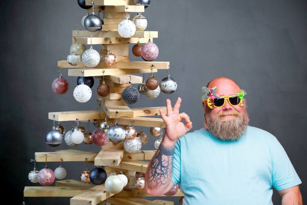 arbre de noël en bois
