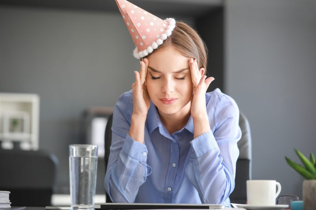 migraine apres fete