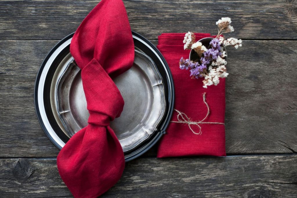 serviettes qualite couleur pliage noel