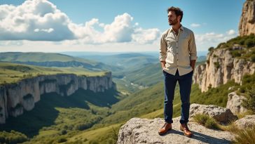 découvrez pierre niney lors de son voyage authentique dans le cantal, où l'acteur partage des paysages époustouflants et son amour pour la nature sauvage.