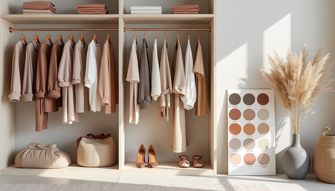 découvrez comment créer une garde-robe capsule harmonieuse en utilisant la colorimétrie pour composer une palette cohérente adaptée à votre saison.