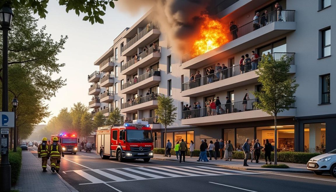 dans la gironde, 23 personnes ont été évacuées suite à un incendie causé par un barbecue sur le balcon d'un appartement, mobilisant les secours pour sécuriser les lieux.