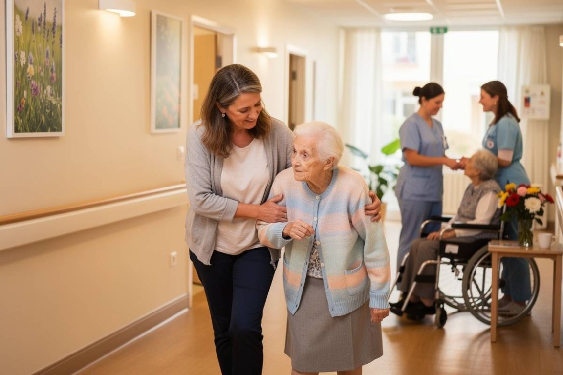arrivée d'une personne agée à l'ehpad de toulon
