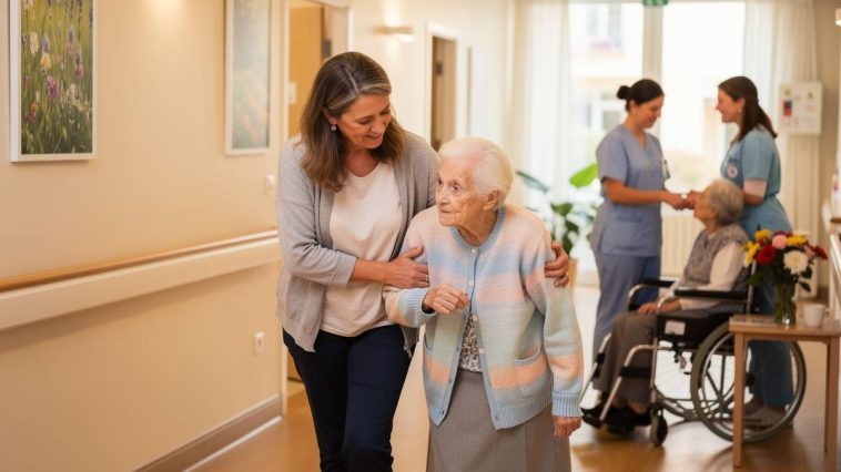 arrivée d'une personne agée à l'ehpad de toulon