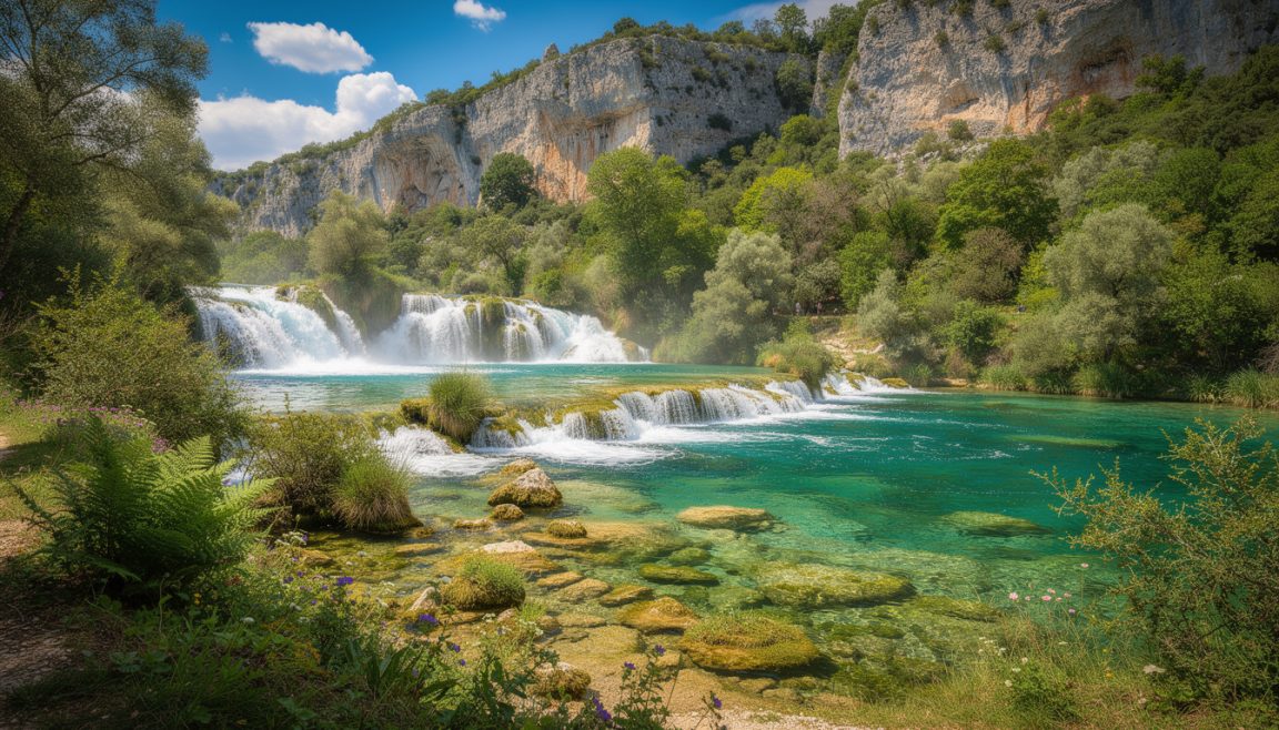 explorez le parc national de krka, un joyau naturel en croatie, célèbre pour ses cascades spectaculaires, sa biodiversité riche et ses sentiers de randonnée panoramiques.