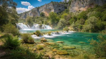 explorez le parc national de krka, un joyau naturel en croatie, célèbre pour ses cascades spectaculaires, sa biodiversité riche et ses sentiers de randonnée panoramiques.
