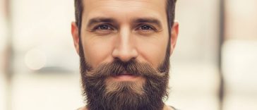 homme avec une barbe bien entretenue