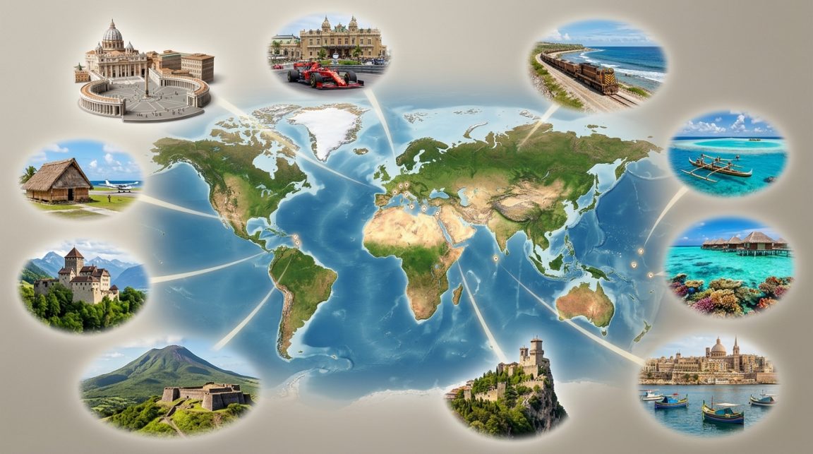 découvrez le classement des 10 plus petits pays du monde, leur superficie, une carte détaillée et des conseils pratiques pour les visiter.