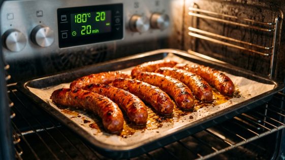 découvrez la technique parfaite pour cuire vos merguez au four sans qu'elles ne sèchent, avec les conseils précis de température et de temps pour un résultat juteux et savoureux.