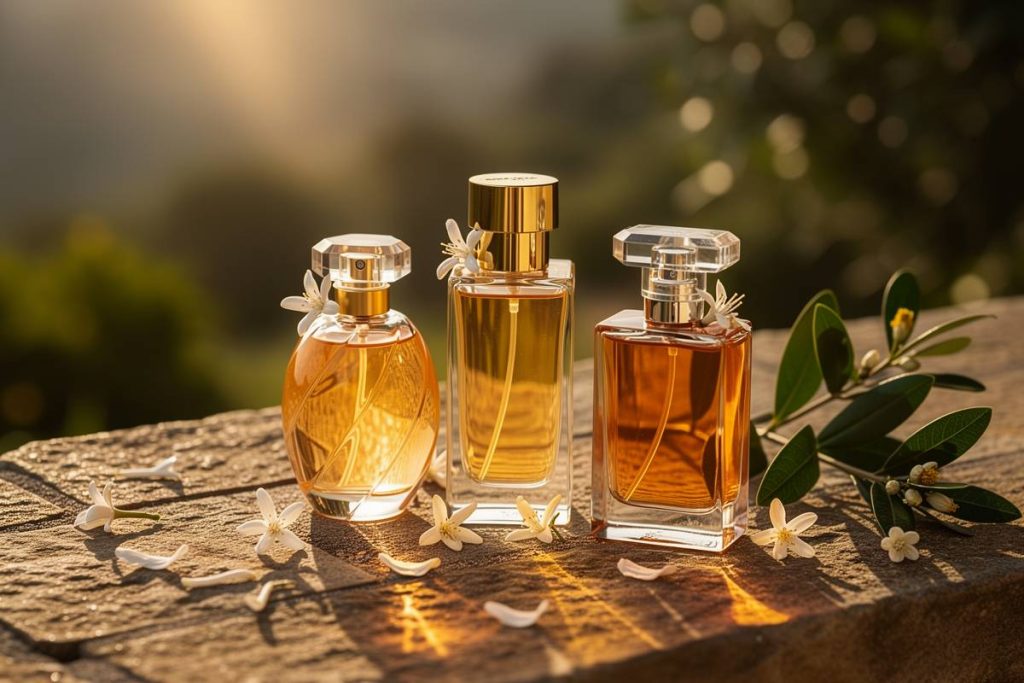parfum de luxe aux notes de fleur d'oranger 