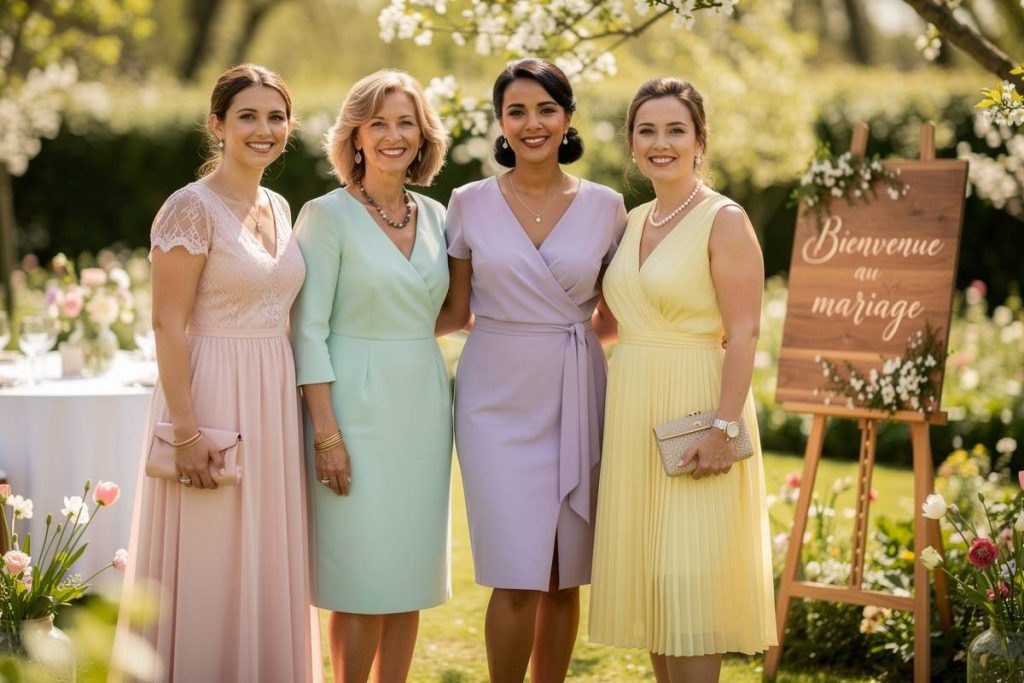 tenue de mariage printanière