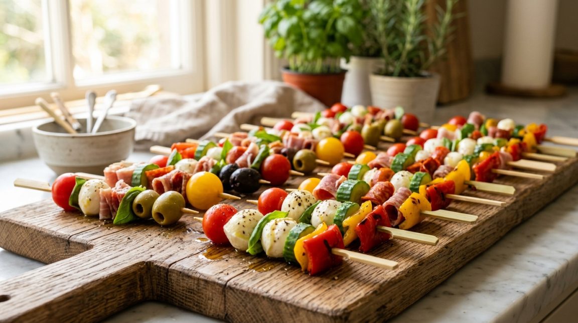 découvrez 15 idées de brochettes apéro à préparer la veille, qui restent fraîches et ne ramollissent pas au réfrigérateur, pour un apéritif réussi sans stress.