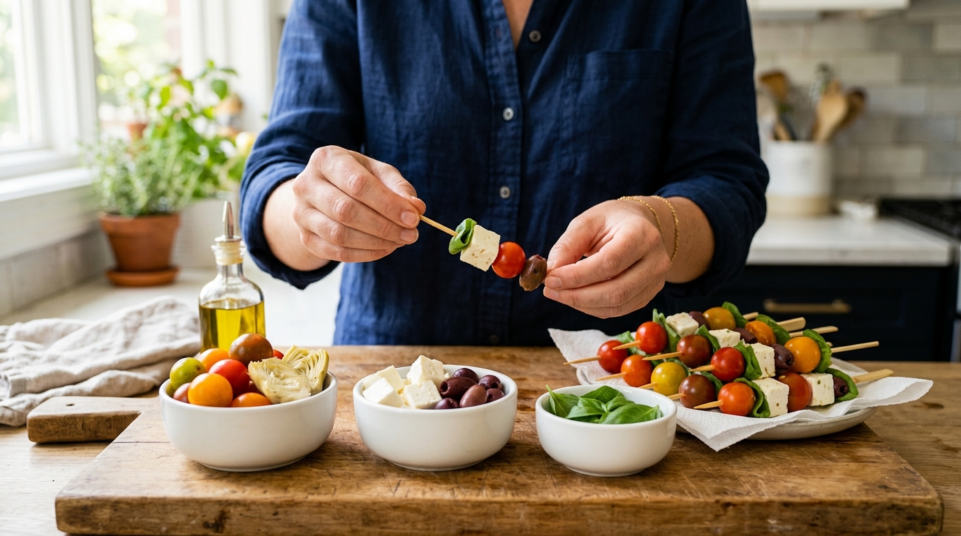 découvrez 15 idées de brochettes apéro à préparer la veille, qui restent fraîches et ne ramollissent pas au réfrigérateur, parfaites pour vos soirées conviviales.