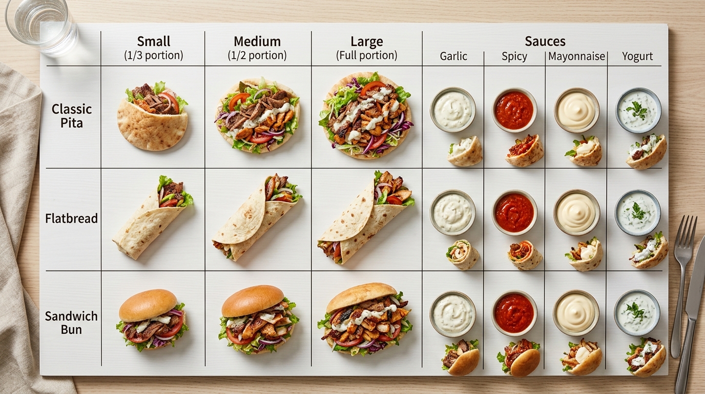 découvrez notre tableau complet des calories d'un kebab en fonction de la taille, du type de pain et des sauces pour mieux gérer votre alimentation.
