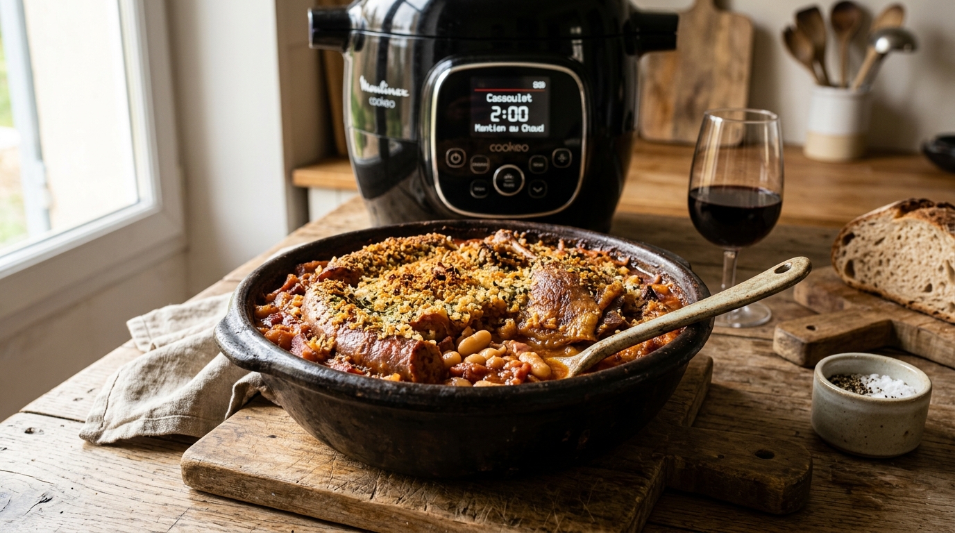 découvrez la recette authentique du cassoulet de castelnaudary réalisée au cookeo, pour un plat traditionnel savoureux et facile à préparer.