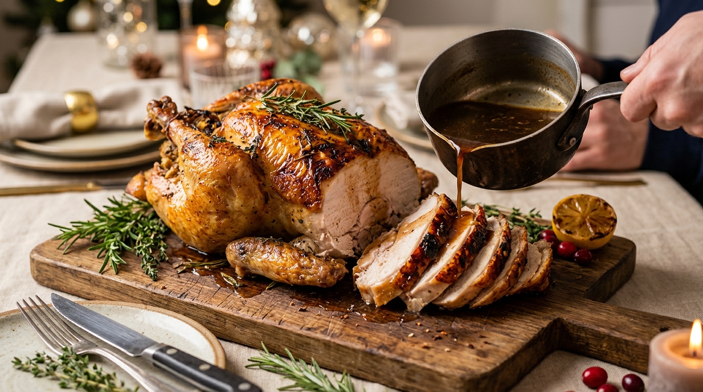 découvrez la méthode du chef pour un chapon moelleux : astuces d'arrosage, cuisson basse température et temps de repos pour un résultat parfait et savoureux.