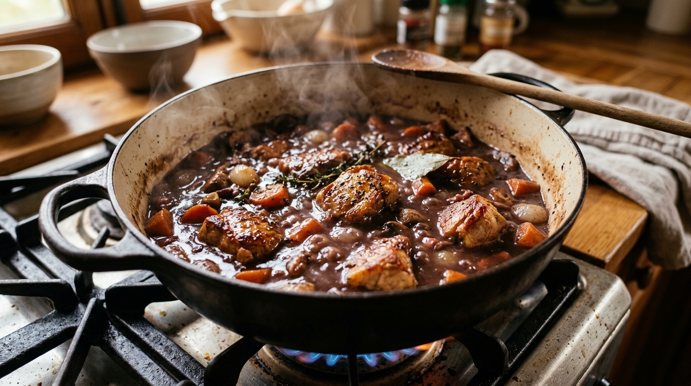 découvrez comment préparer un savoureux civet de sanglier avec une marinade de 24h, une cuisson lente et nos meilleures astuces pour une viande tendre et délicieuse.