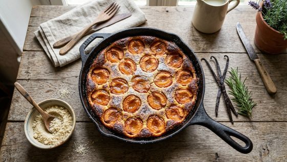 découvrez la recette traditionnelle du clafoutis aux abricots de grand-mère, revisitée sans farine pour un appareil ultra fondant et gourmand, idéal pour vos desserts estivaux.