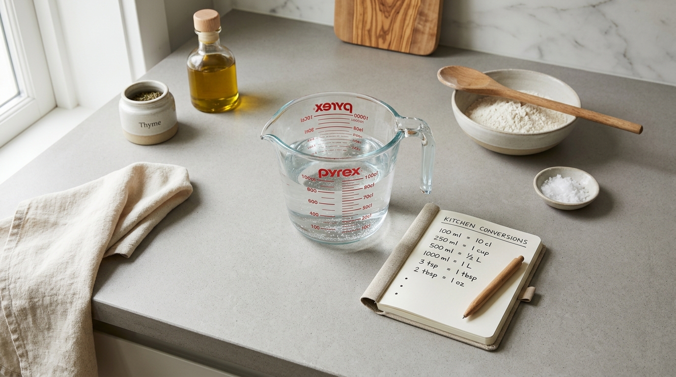 découvrez notre tableau de conversion instantané et calculateur en ligne pour convertir facilement des centilitres (cl) en millilitres (ml). pratique et rapide pour toutes vos mesures culinaires et scientifiques.