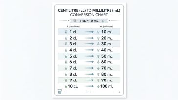 convertissez facilement les centilitres (cl) en millilitres (ml) grâce à notre tableau de conversion instantané et notre calculateur en ligne rapide et précis.