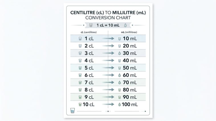 convertissez facilement les centilitres (cl) en millilitres (ml) grâce à notre tableau de conversion instantané et notre calculateur en ligne rapide et précis.