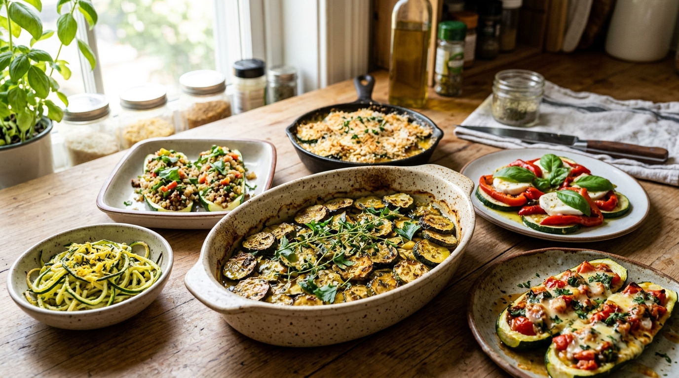 découvrez comment cuisiner des courgettes au four sans qu'elles ne rendent de l'eau, avec nos astuces simples et 5 recettes savoureuses pour varier les plaisirs.