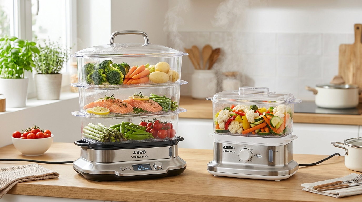 découvrez notre comparatif 2026 des cuiseurs vapeur seb vitacuisine et compact pour choisir le modèle idéal adapté à vos besoins culinaires.