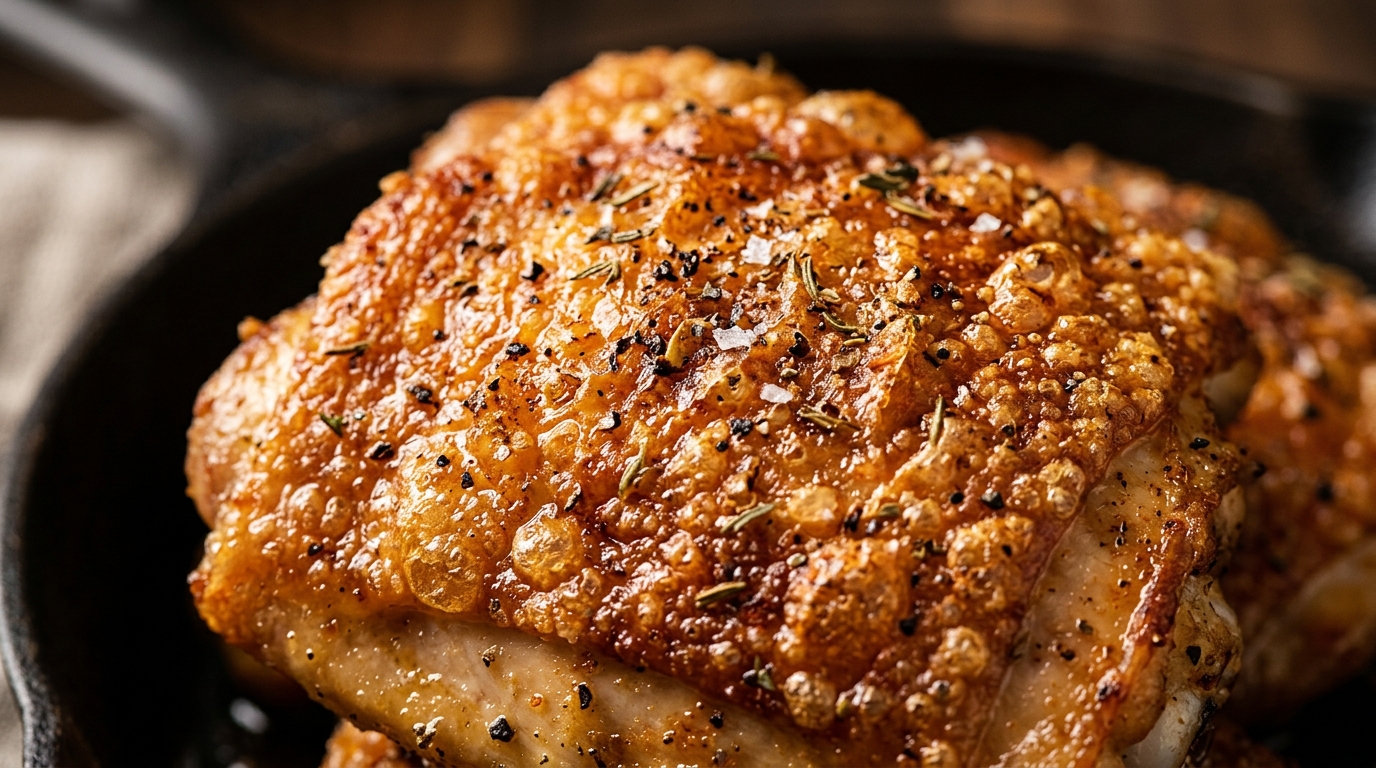 découvrez comment réussir des cuisses de poulet au four avec une peau croustillante et une chair juteuse grâce à nos conseils sur la température et la durée de cuisson idéales.