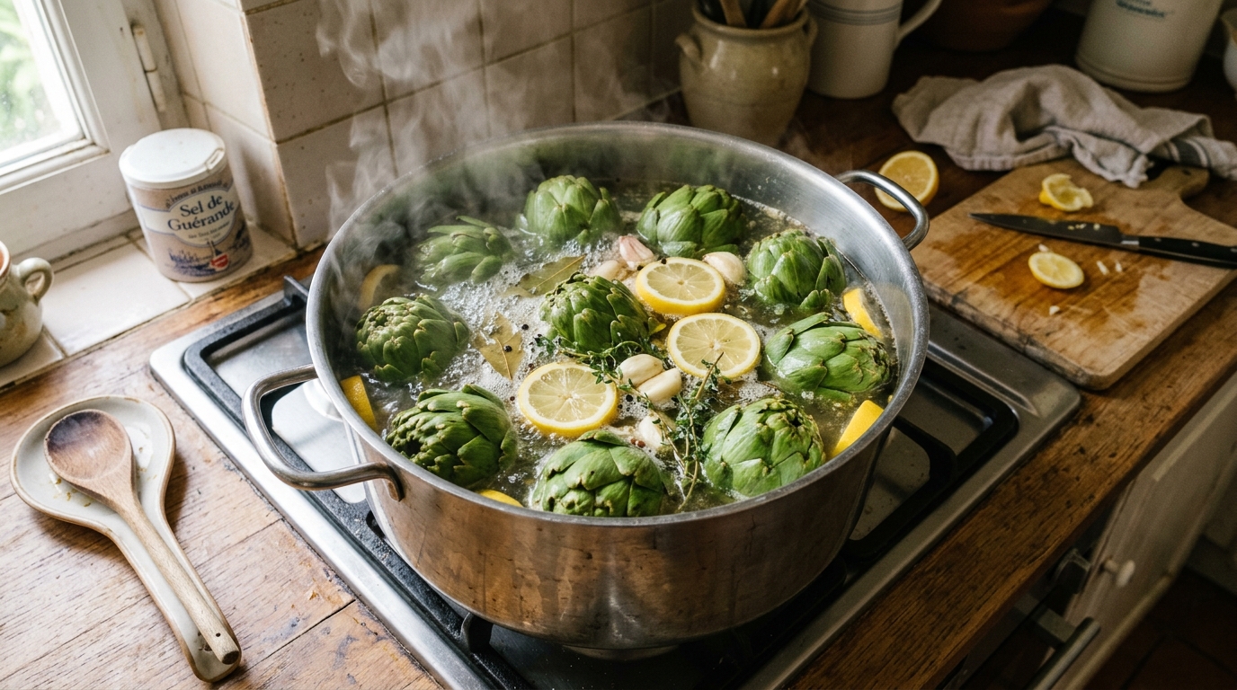 découvrez notre guide complet sur la cuisson des artichauts : comparaison entre eau, vapeur et micro-ondes avec les temps de cuisson adaptés à chaque taille pour un artichaut parfaitement tendre.