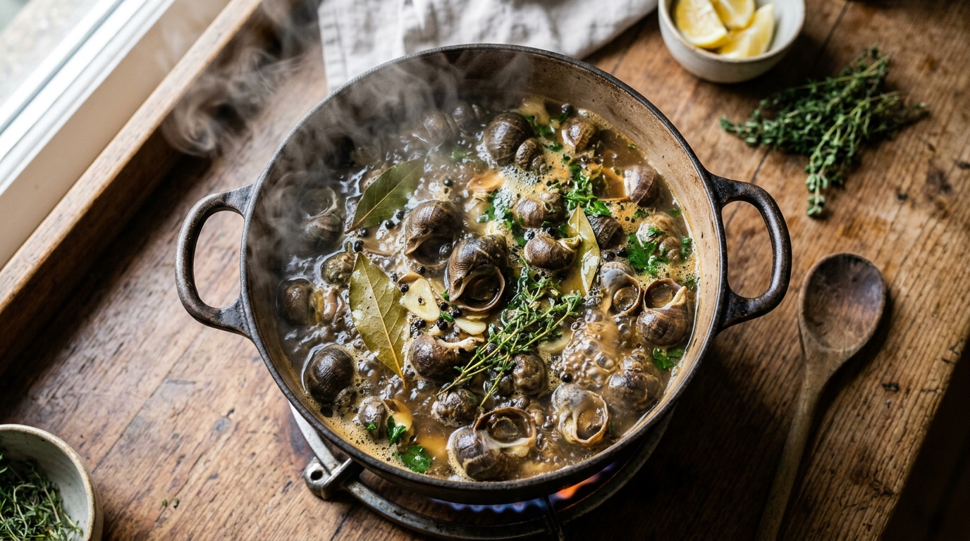 découvrez comment cuire parfaitement les bulots en utilisant de l'eau salée ou un court-bouillon, le temps de cuisson exact à respecter, et nos astuces pour les décortiquer facilement.
