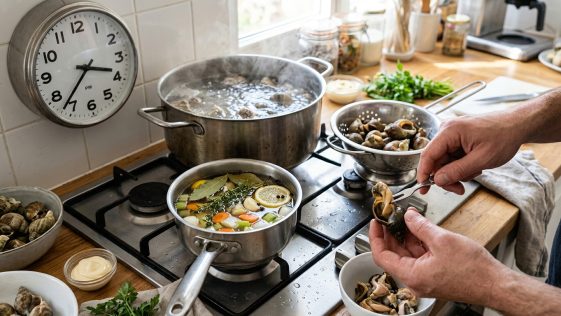 découvrez comment cuire parfaitement les bulots : utilisez-vous de l'eau salée ou un court-bouillon ? temps de cuisson précis et astuces pour les décortiquer facilement.