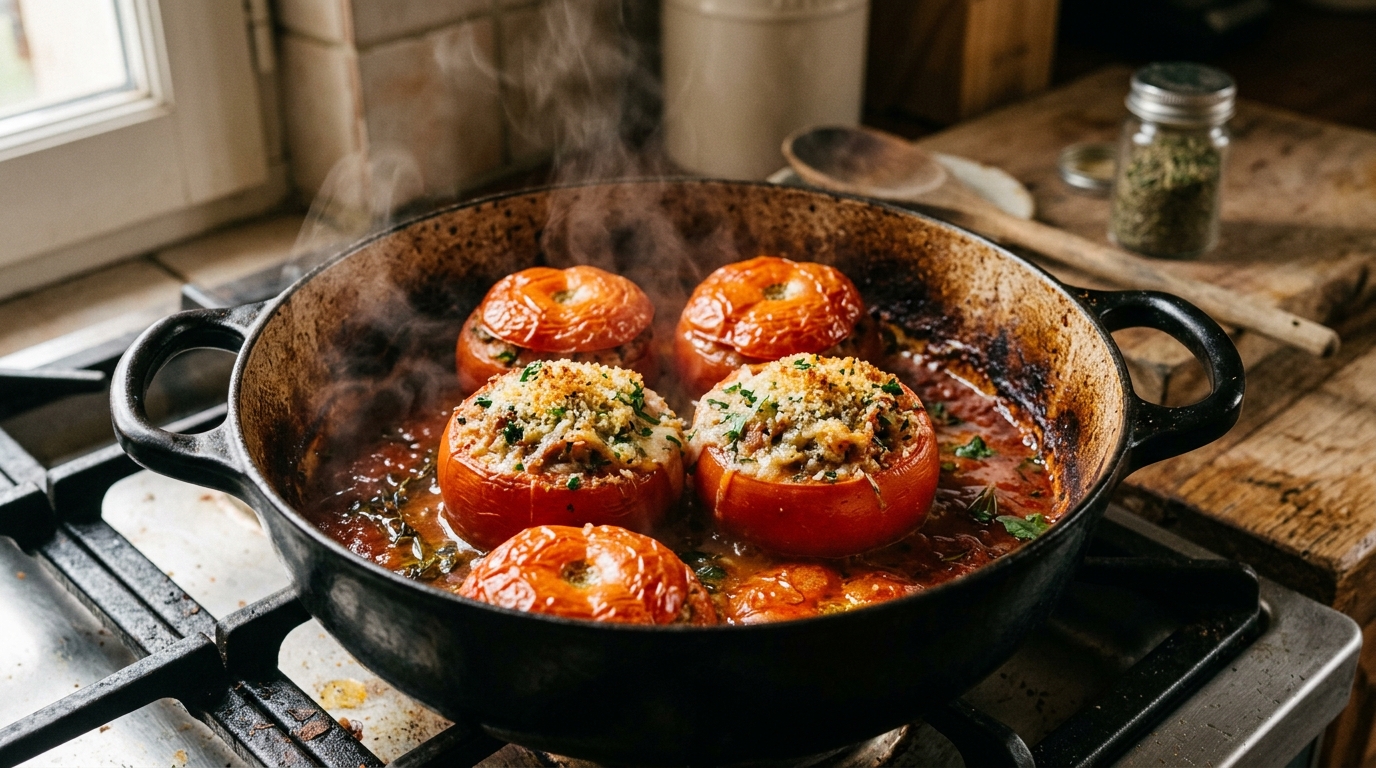 découvrez comment cuire parfaitement vos tomates farcies au four ou en cocotte, avec les temps de cuisson idéaux et des astuces pour qu'elles restent bien entières et savoureuses.