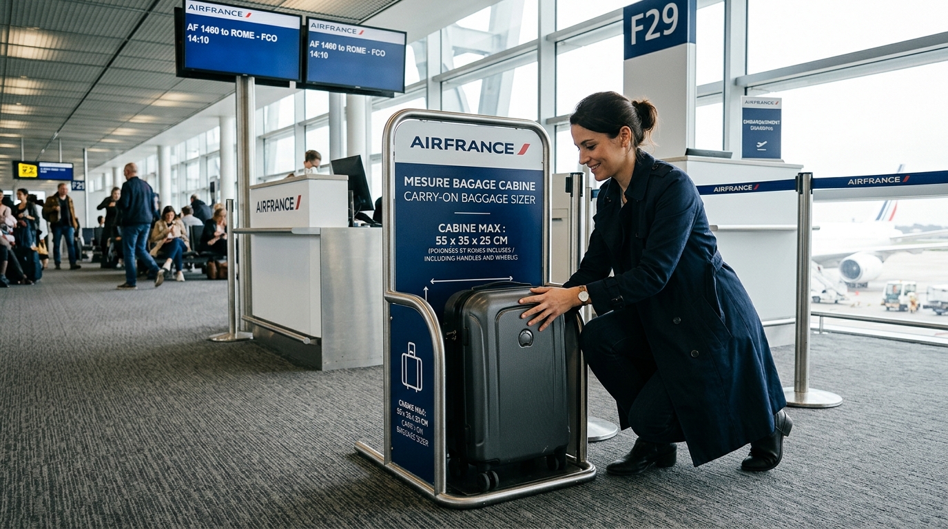 découvrez les nouvelles dimensions des valises cabine air france en 2026, les changements importants à connaître et les 3 pièges à éviter pour voyager serein.