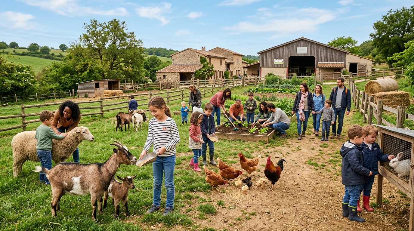 découvrez la ferme pédagogique de simiane : venez profiter d'activités ludiques en famille, observer les animaux, et consultez nos horaires et tarifs adaptés à tous.