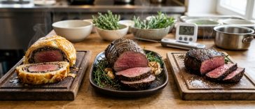 découvrez notre guide complet sur le filet de bœuf : méthodes de cuisson en croûte, rôti ou poêlé, avec les temps et températures idéaux pour une viande tendre et savoureuse.