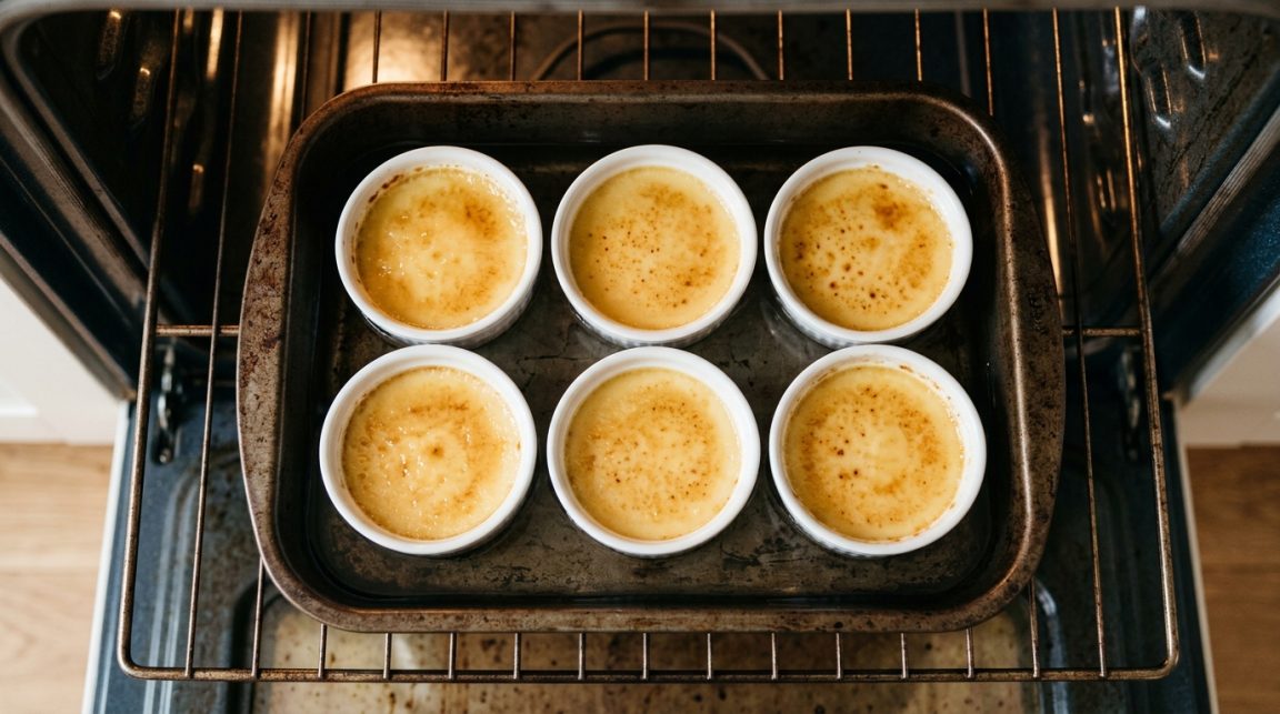 découvrez le secret des œufs au lait à l'ancienne avec une texture ferme parfaite grâce au bon ratio lait/œuf et la cuisson au bain-marie. une recette traditionnelle simple et savoureuse.