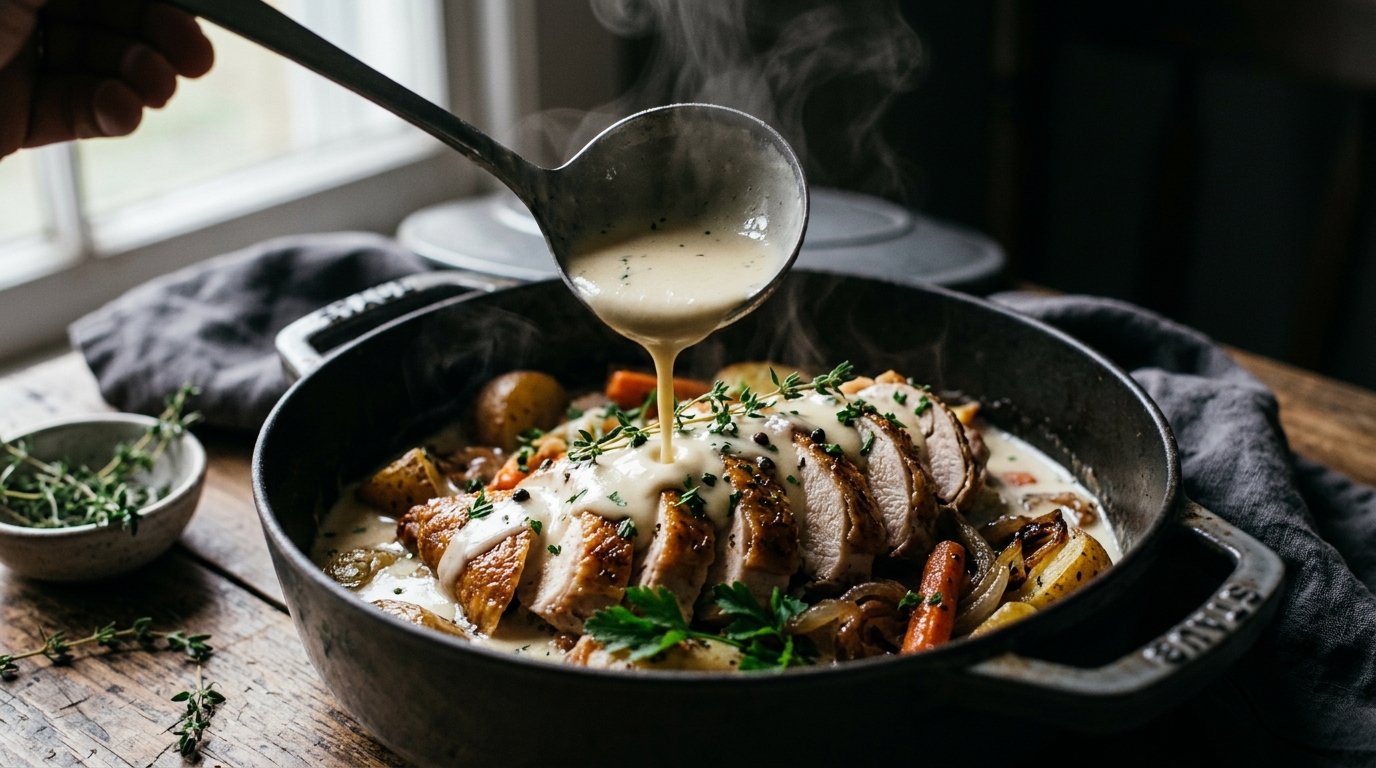 découvrez notre recette infaillible de pintade à la cocotte moelleuse au vin blanc, pour une viande tendre et savoureuse sans jamais la dessécher.