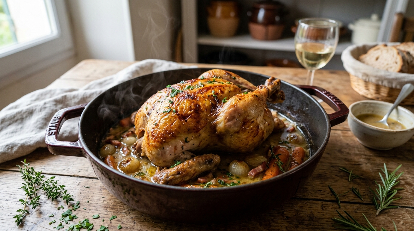 découvrez notre recette infaillible de pintade à la cocotte, moelleuse et savoureuse, cuite au vin blanc sans jamais se dessécher. un plat gourmand et facile à réaliser pour toutes vos occasions.