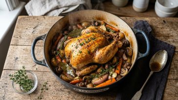 découvrez notre recette infaillible de pintade à la cocotte moelleuse au vin blanc, préparée pour préserver toute la tendreté de la viande sans la dessécher. un plat savoureux et facile à réussir.