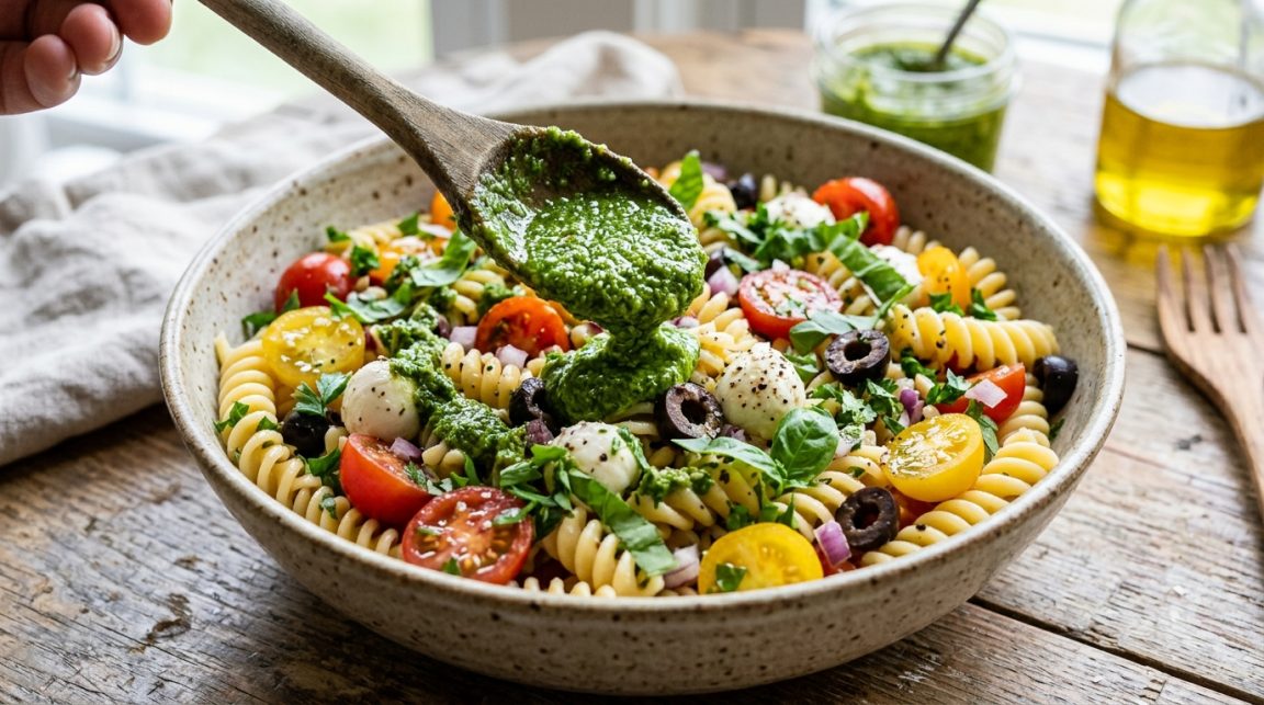 découvrez 5 recettes de sauces originales pour accompagner votre salade de pâtes et dire adieu à la traditionnelle mayonnaise.