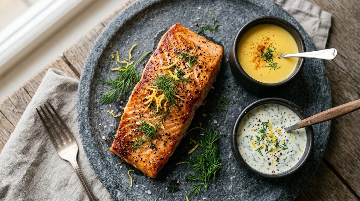découvrez 6 recettes de sauces inratables pour sublimer votre saumon : citron-aneth, sauce hollandaise, crème et bien plus pour régaler vos papilles.
