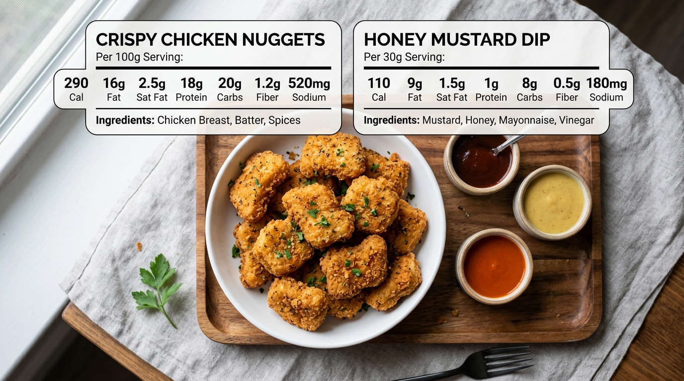 découvrez tout sur les nuggets mcdonald's : leur apport calorique, leur composition détaillée et une recette copycat maison pour les préparer facilement chez vous.